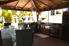 Impressive and luxurious villa with many amenities.